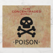 Halloween Party Poison Likeurfles Etiket (Enkel label)