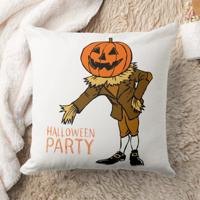 Halloween Party Pompoen Guy Clip Art, Halloween Kussen (Deken)