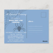 Halloween Party Pompoen Huis Uitnodiging Briefkaar (Achterkant)