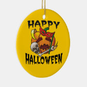 Halloween Party Pompoen Ornament (Rechts)