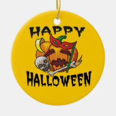 Halloween Party Pompoen Ornament (Voorkant)