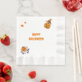 Halloween Party Pompoen Papier Servet