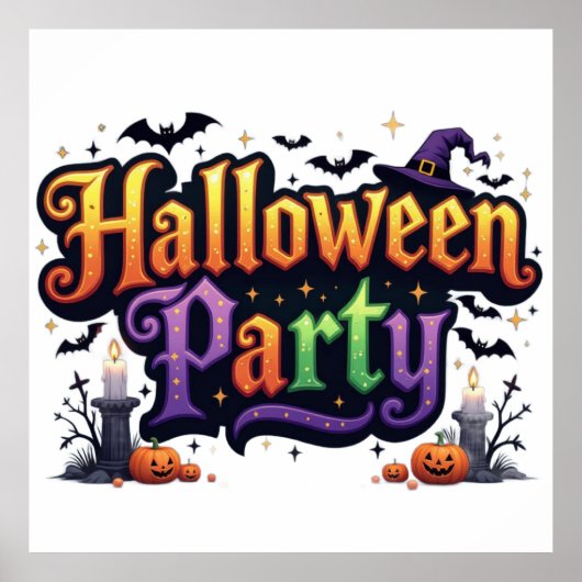 Halloween Party Poster (Voorkant)
