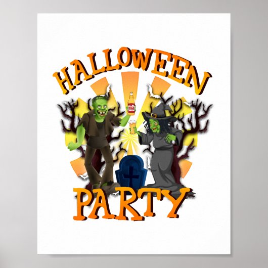 Halloween Party Poster (Voorkant)