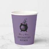 Halloween party potion grappig griezelig paarse papieren bekers (Voorkant)