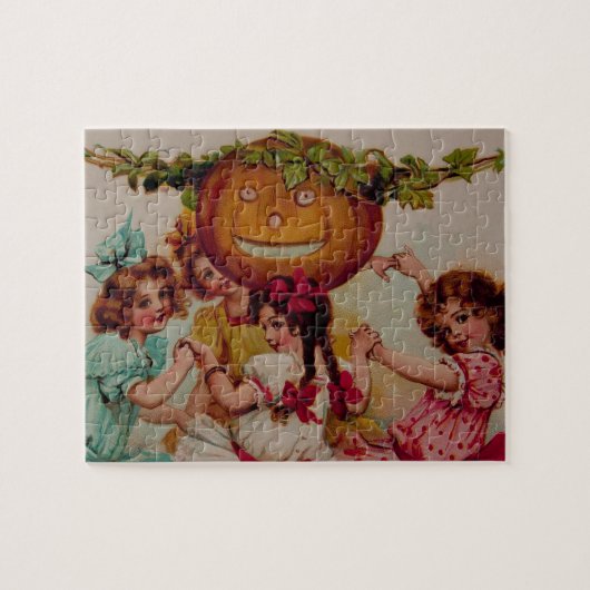Halloween Party Pumpkin  Art Legpuzzel (Horizontaal)