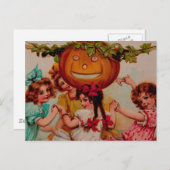 Halloween Party Pumpkin Briefkaart (Voorkant / Achterkant)