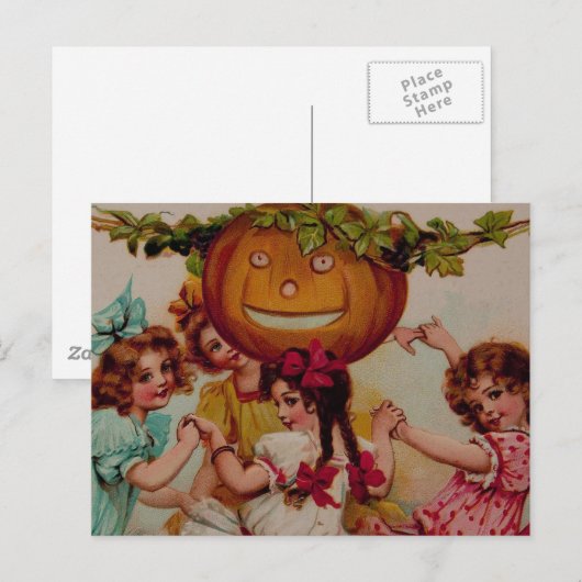 Halloween Party Pumpkin  Briefkaart (Voorkant / Achterkant)