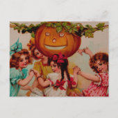 Halloween Party Pumpkin Briefkaart (Voorkant)