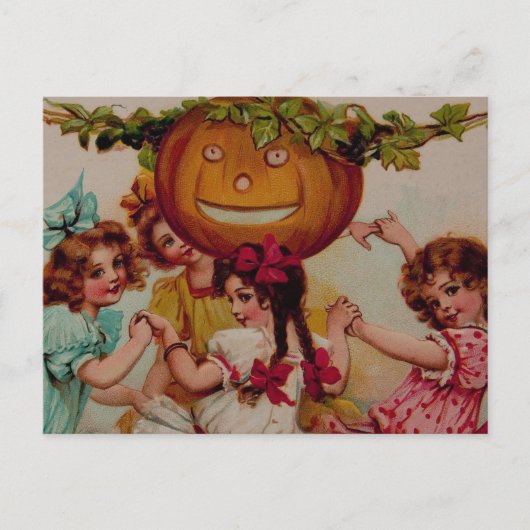 Halloween Party Pumpkin Briefkaart (Voorkant)