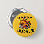 Halloween Party Pumpkin Button (Voorkant /achterkant)