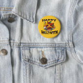 Halloween Party Pumpkin Button (In situ)