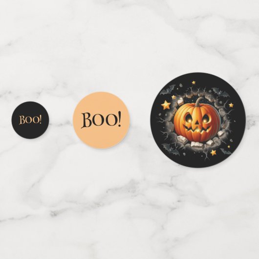 Halloween Party Pumpkin Confetti (Voorkanten)