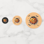 Halloween Party Pumpkin Confetti (Achterkanten)