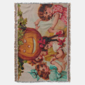 Halloween Party Pumpkin  Deken (Voorkant Verticaal)