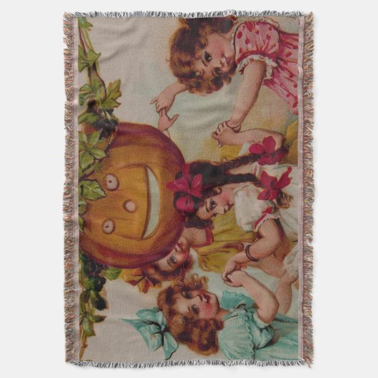 Halloween Party Pumpkin Deken (Voorkant Verticaal)