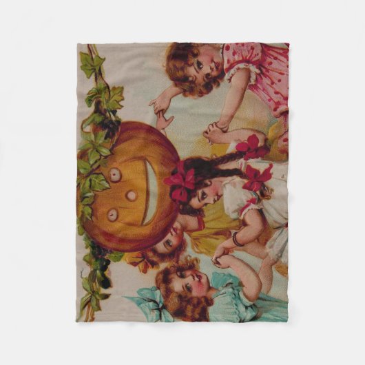 Halloween Party Pumpkin Fleece Deken (Voorkant)