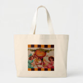 Halloween Party Pumpkin  Grote Tote Bag (Voorkant)
