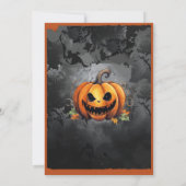 Halloween Party Pumpkin Horror eng Kaart (Achterkant)