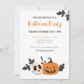 Halloween Party Pumpkin Kaart (Voorkant)