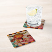 Halloween Party Pumpkin  Kartonnen Onderzetters (Insitu)