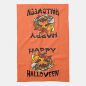 Halloween Party Pumpkin Kitchen Towel Theedoek (Verticaal)
