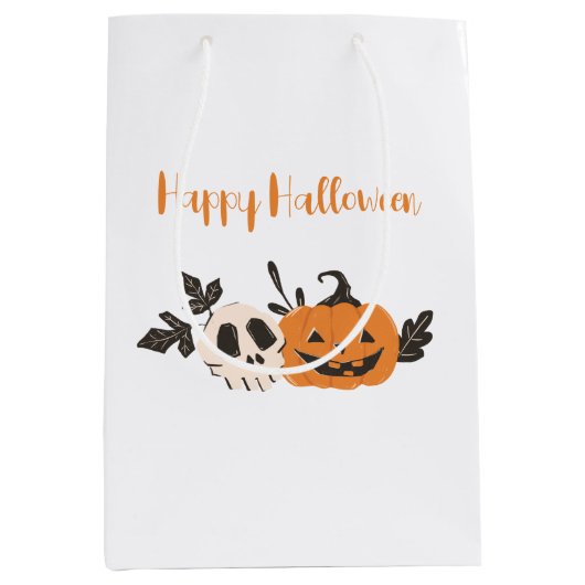 Halloween Party Pumpkin Medium Cadeauzakje (Voorkant)