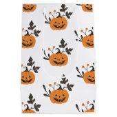 Halloween Party Pumpkin Medium Cadeauzakje (Achterkant)