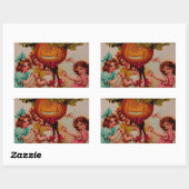 Halloween Party Pumpkin  Rechthoekige Sticker (Vel)