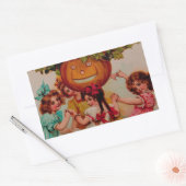 Halloween Party Pumpkin  Rechthoekige Sticker (Envelop)