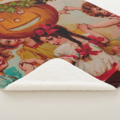 Halloween Party Pumpkin  Sherpa Deken (3/4)