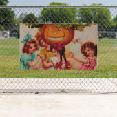 Halloween Party Pumpkin  Spandoek (Insitu)