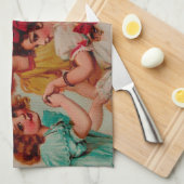 Halloween Party Pumpkin  Theedoek (Quarter Fold)