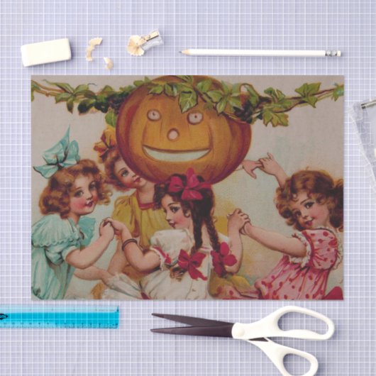 Halloween Party Pumpkin  Tissuepapier (Craft)