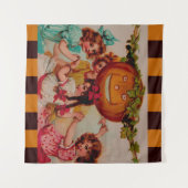 Halloween Party Pumpkin  Wandkleed (Voorkant (horizontaal))