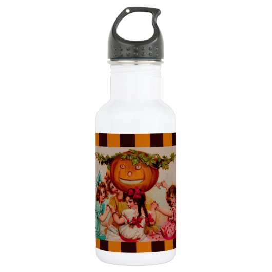 Halloween Party Pumpkin  Waterfles (Voorkant)