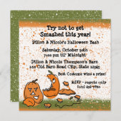 Halloween Party Pumpkins Kaart (Voorkant / Achterkant)