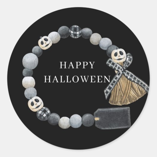 Halloween Party Pumpkins Ronde Sticker (Voorkant)