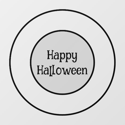 Halloween Party Raamsticker (Vel)