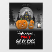 Halloween Party Raamsticker (Vel)