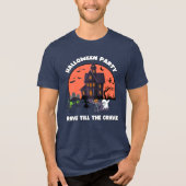 HALLOWEEN PARTY RAVE TILL THE GRAVE T-shirt (Voorkant)
