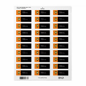 Halloween Party retour adres label (Full Sheet)