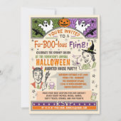 Halloween Party Retro Herfst Humor Foutous Fling Kaart (Voorkant)