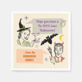 Halloween Party Retro Humor Faboolous Personalized Servet (Voorkant)