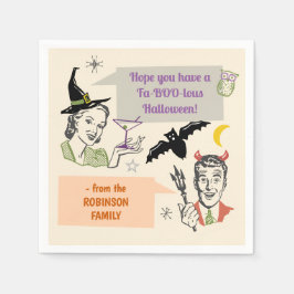 Halloween Party Retro Humor Faboolous Personalized Servet