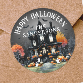 Halloween Party Ronde Sticker