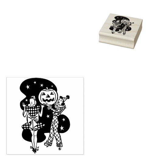  Halloween Party Rubber Stempel (Gestempeld)