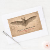  Halloween Party Scary Bat Wings Custom Rechthoekige Sticker (Envelop)