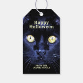 Halloween Party Scary Black Cat Horror Night Cadeaulabel (Achterkant)