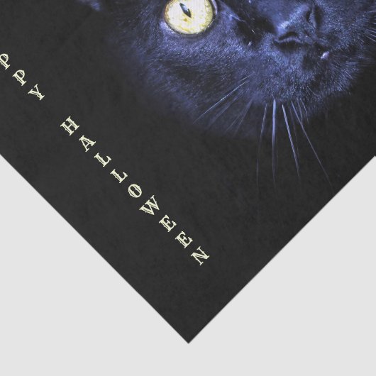 Halloween Party Scary Black Cat Horror Night Tissuepapier (Detail)